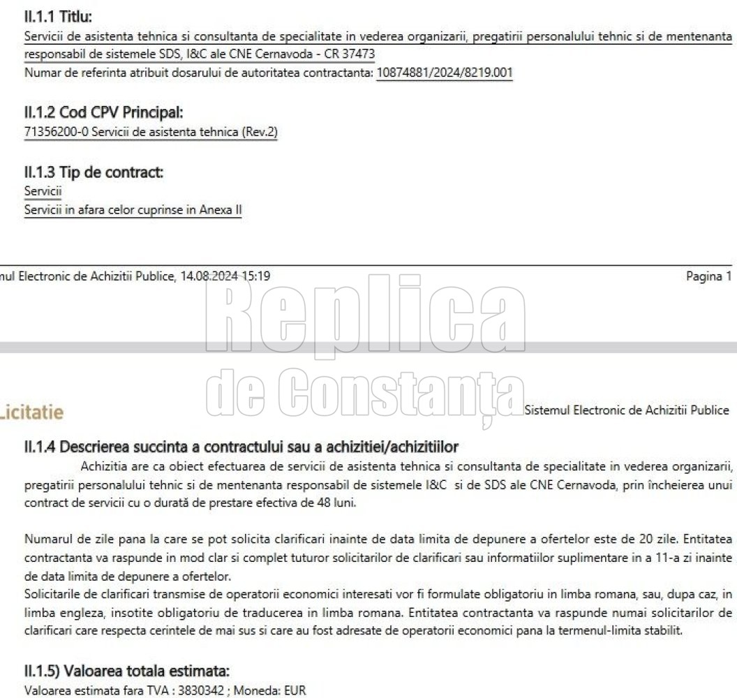 Pregatirea personalului pentru sistemele speciale de securitate ale Unitatilor 1 si 2 de la CNE Cernavoda, in standby Pregatirea personalului pentru sistemele speciale de securitate ale Unitatilor 1 si 2 de la CNE Cernavoda, in standby