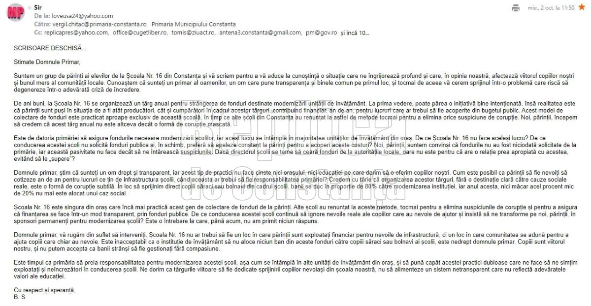 Rasturnare de situatie la scoala 16! Noi nu donam bani conducerii, donam materiale cu care imbunatatim clasa si activitatea didactica! Rasturnare de situatie la scoala 16! Noi nu donam bani conducerii, donam materiale cu care imbunatatim clasa si activitatea didactica!